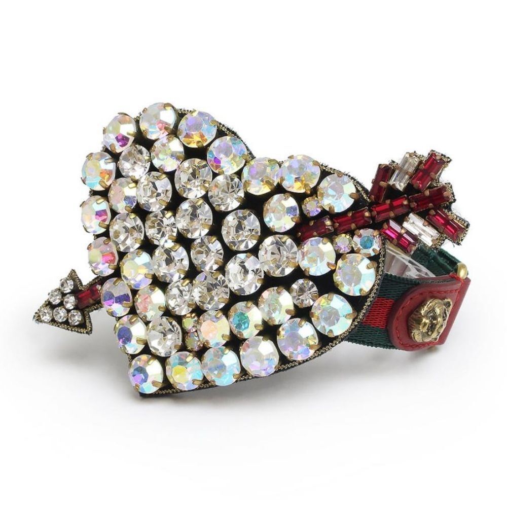 Gucci Heart Bracelet with Red and Silver Accents - Picture 1 of 5